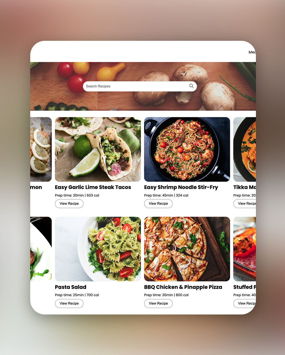 SpoonfulMeals Project